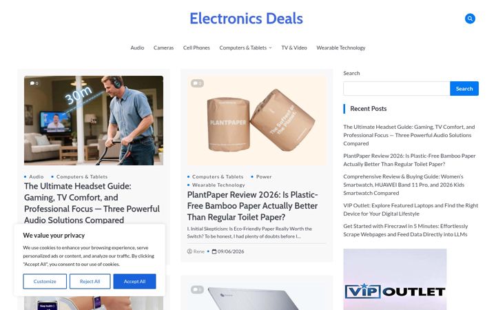 Captura de pantalla de electronicsdeals.info