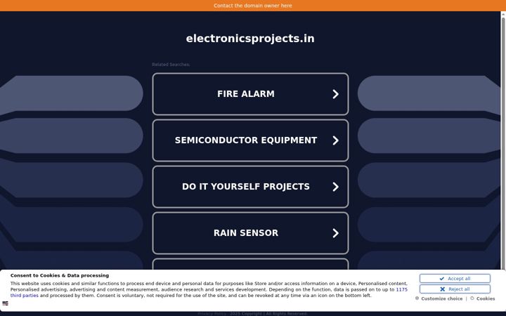 Screenshot of electronicsprojects.in
