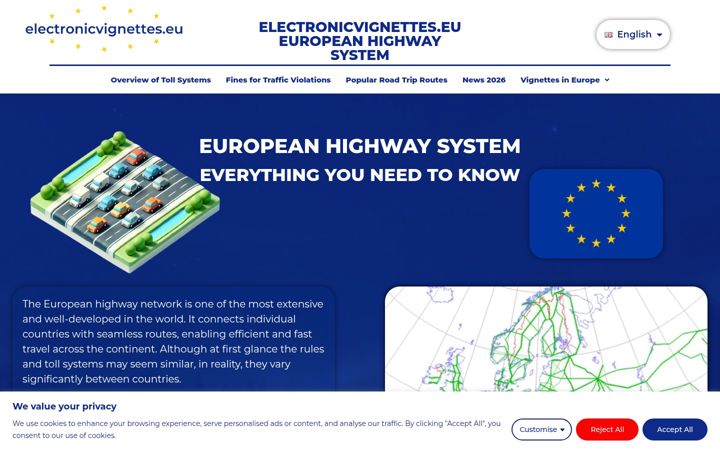 Capture d'écran de electronicvignettes.eu
