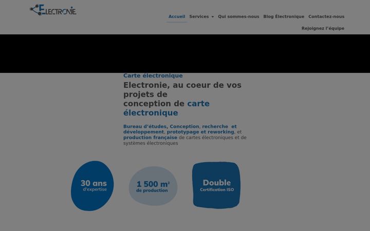 Screenshot stránky electronie.fr