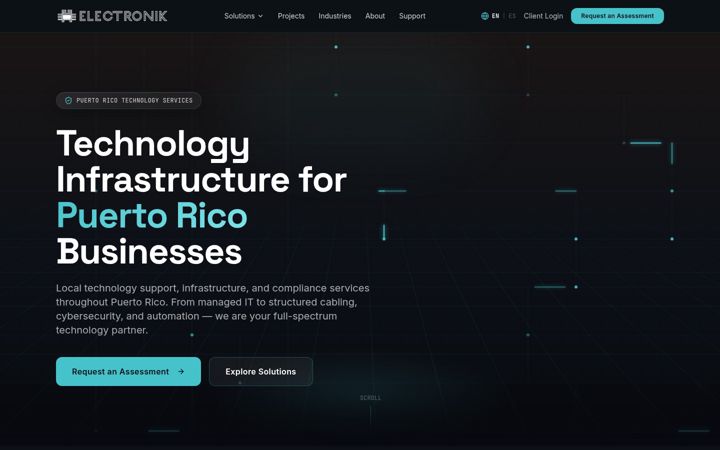 Screenshot of electronik.tech