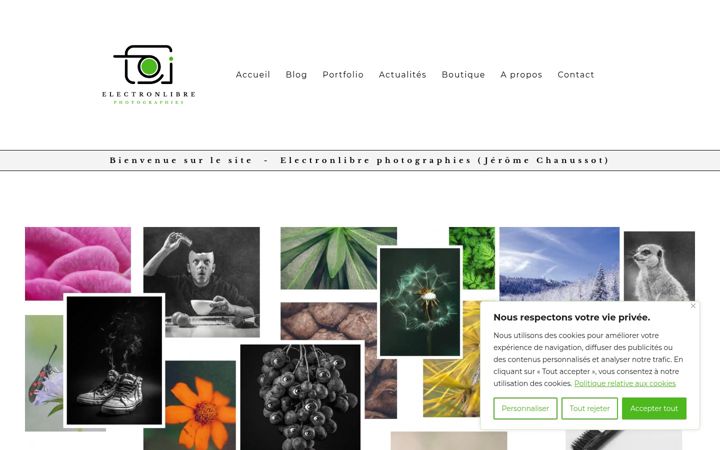 Screenshot of electronlibrephotographies.com