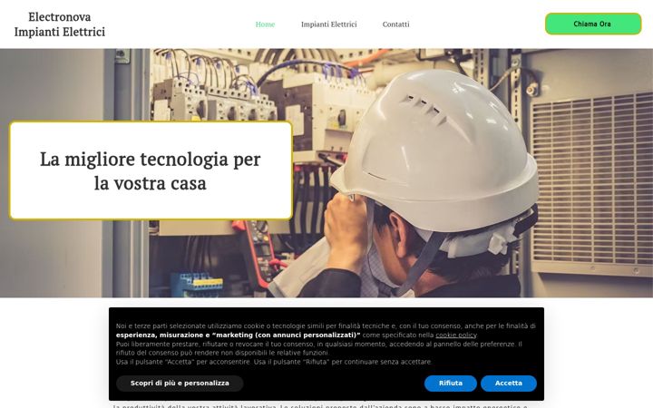 Ekrānuzņēmums no electronovaimpiantielettrici.it