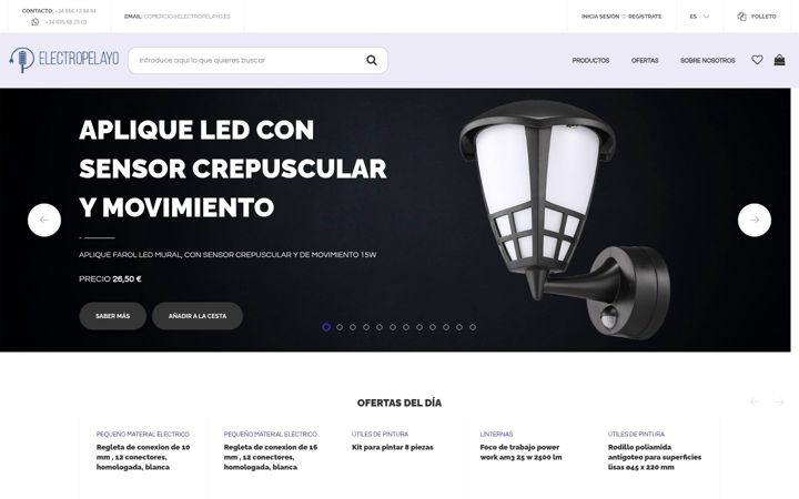 Screenshot of electropelayo.com