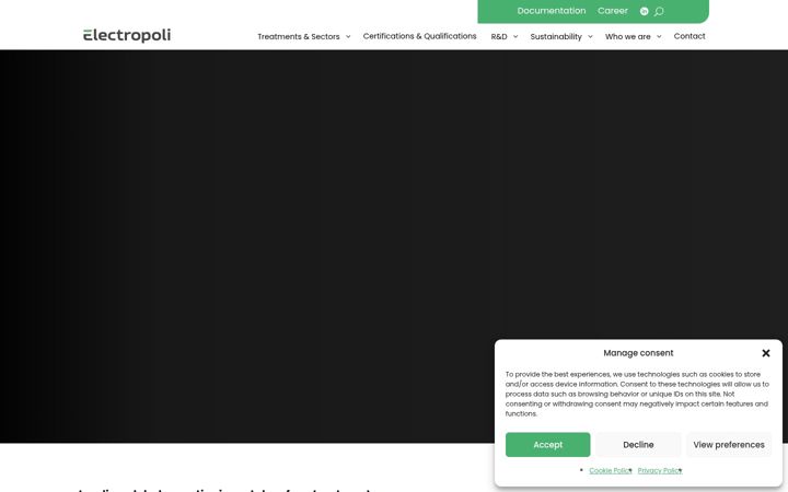 Screenshot of electropoli.com