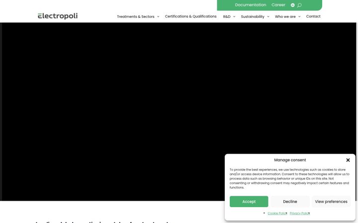 Screenshot van electropoli.de