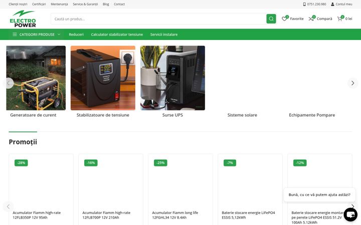 Screenshot di electropower.ro