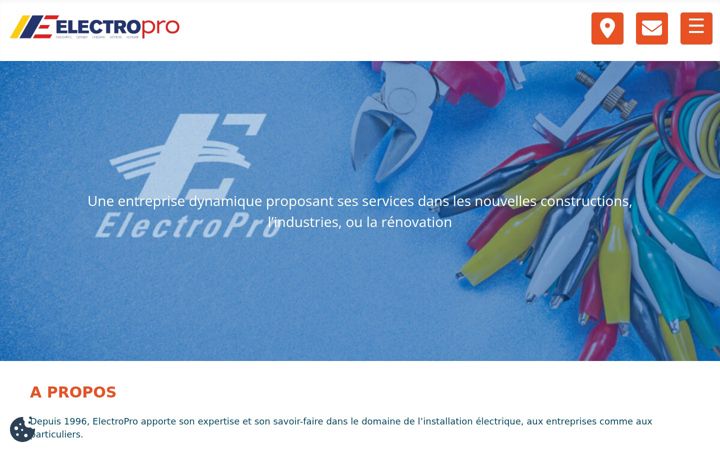 Screenshot von electropro.ch