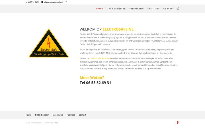 Ekrānuzņēmums no electrosafe.nl