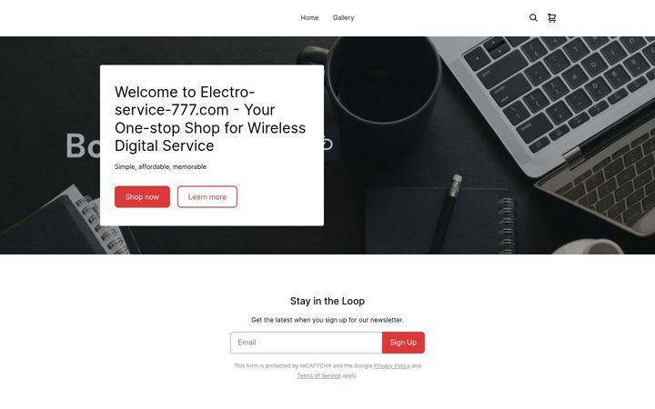 Screenshot of electroservice777.com