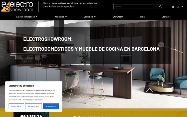 Zrzut ekranu electroshowroom.es