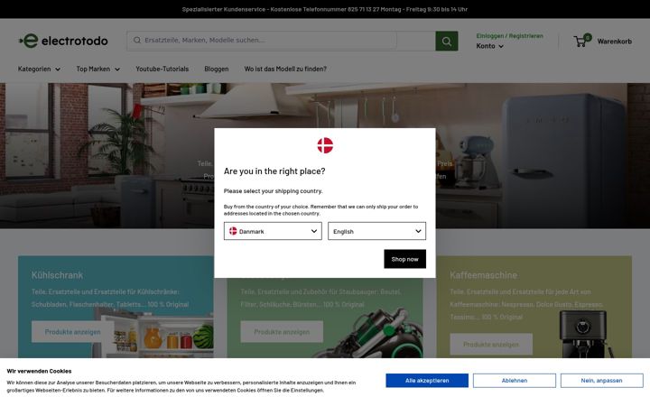Screenshot van electrotodo.de