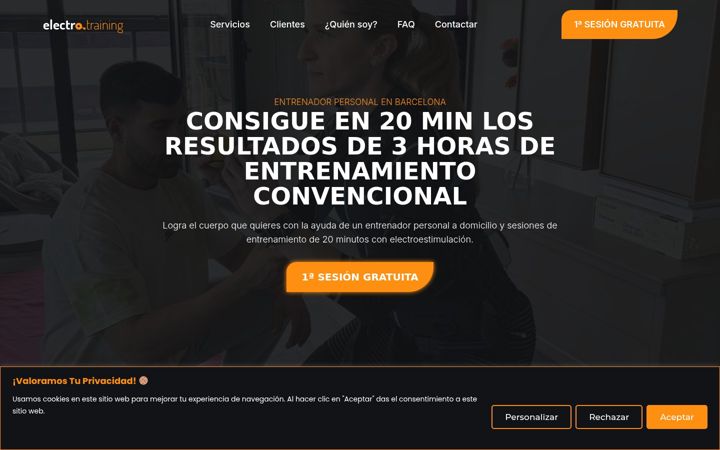 Zrzut ekranu electrotraining.es