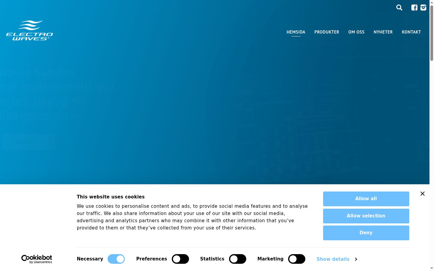 Screenshot van de toestemmingsbanner zoals getoond vóór enige interactie