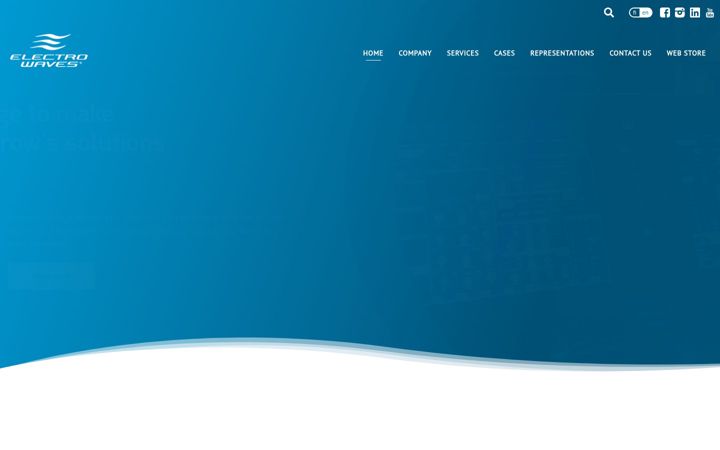 Screenshot di electrowaves.fi