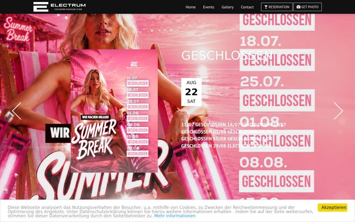 Screenshot of electrum-club.com