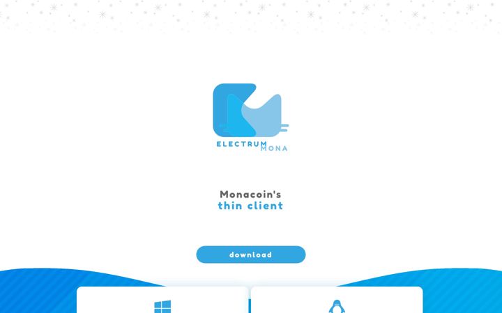 Screenshot of electrum-mona.org