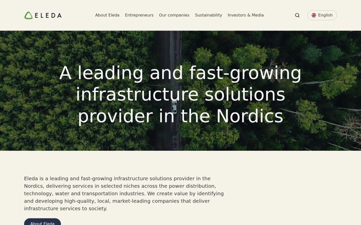Screenshot von eleda.se