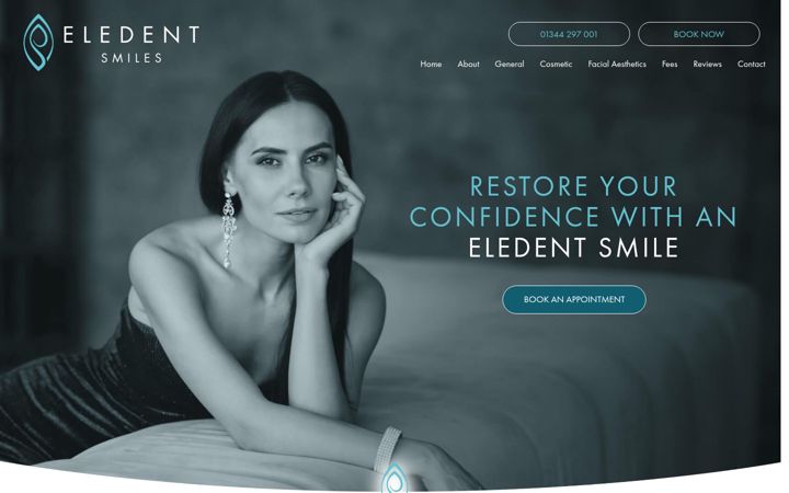 Posnetek zaslona eledentsmiles.co.uk