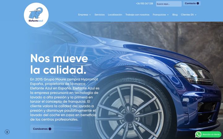 Screenshot of elefanteazul.com