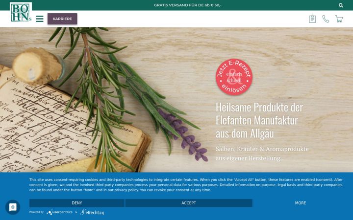 Screenshot van elefanten-apotheke-mm.de