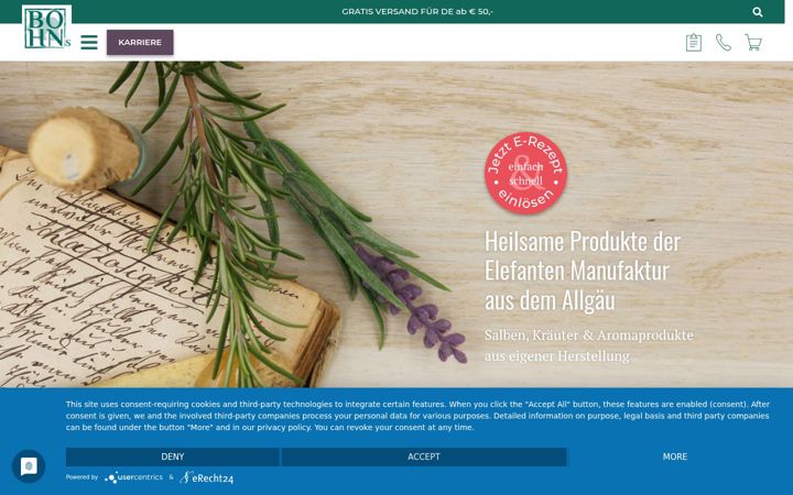 Screenshot van elefanten-manufactur.de