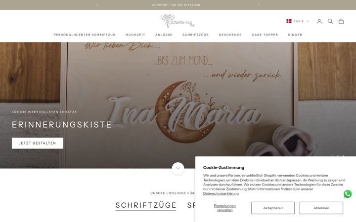 Screenshot of elefantenholz.com