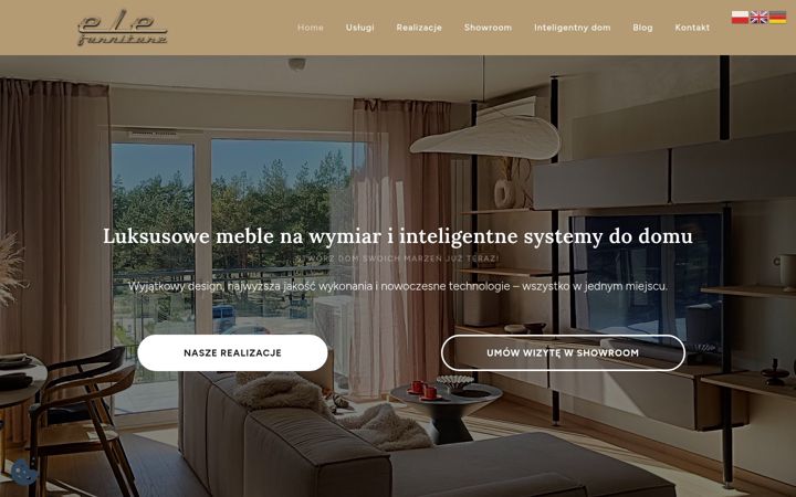 Ekraanipilt saidist elefurniture.pl