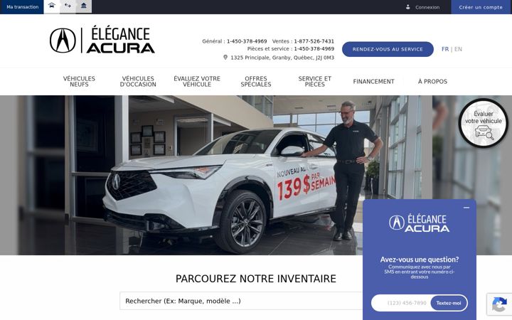 Screenshot of eleganceacura.com