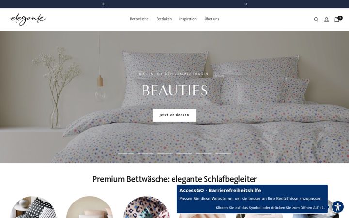 Screenshot of elegante-de.com