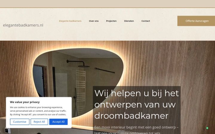 Ekrānuzņēmums no elegantebadkamers.nl