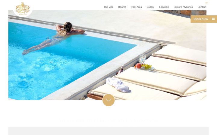 Screenshot of elegantmykonos.com