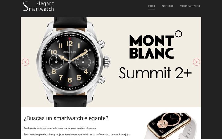 Screenshot of elegantsmartwatch.com