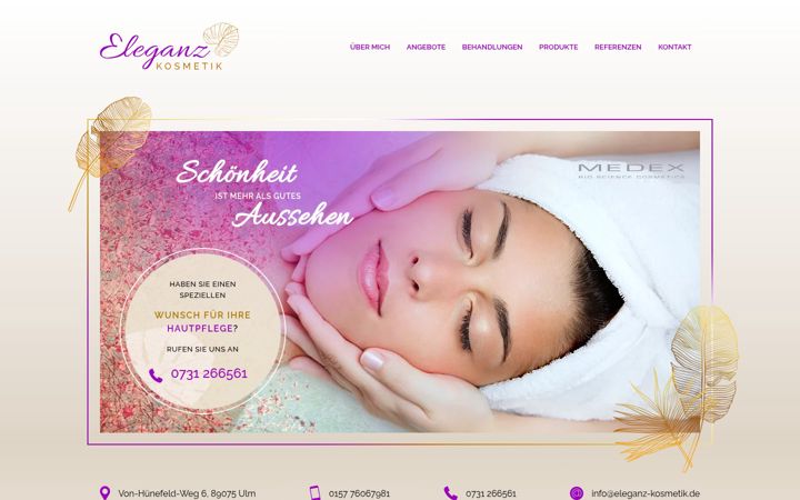 Screenshot di eleganz-kosmetik.de