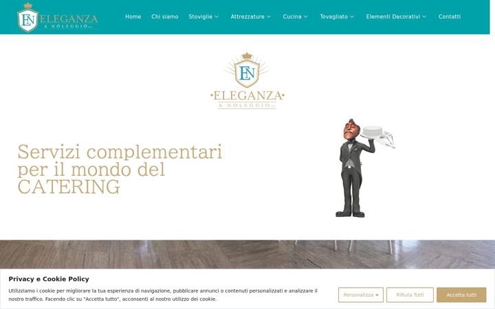 Ekrānuzņēmums no eleganzanoleggio.it