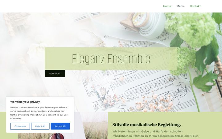 Screenshot di eleganzensemble.de