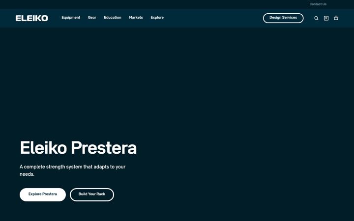 Screenshot of eleiko.com