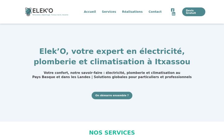 Screenshot of elek-o.com