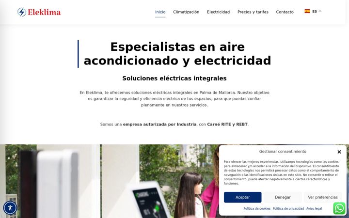 Zrzut ekranu eleklima.es