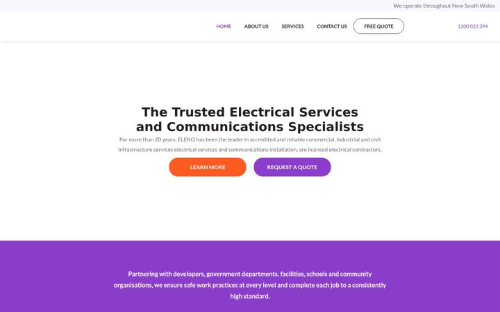 Screenshot ta' eleko.com.au