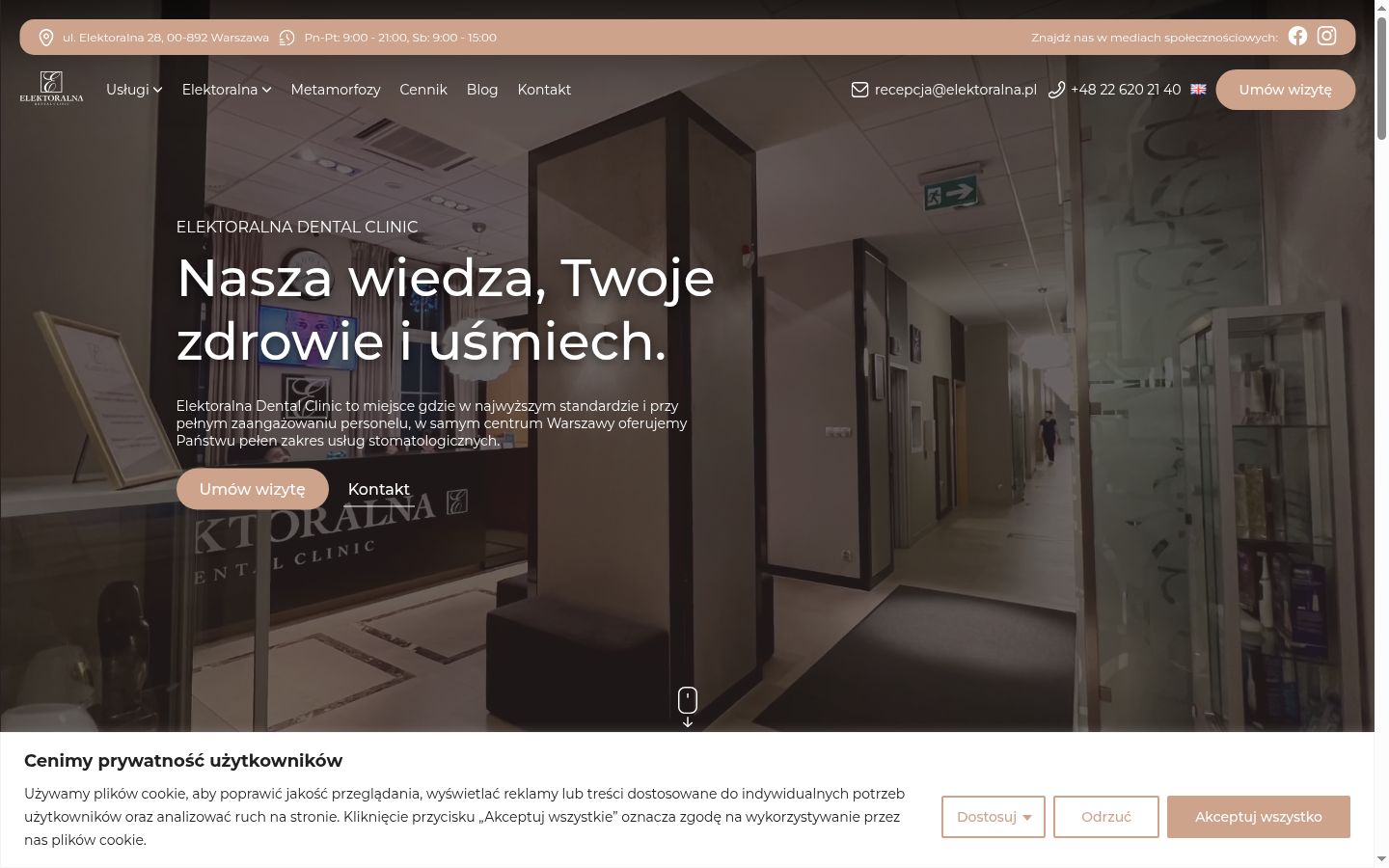 Képernyőkép a bármilyen interakció előtt megjelenő hozzájárulási bannerről