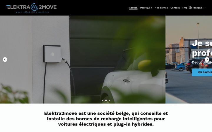 Screenshot of elektra2move.be