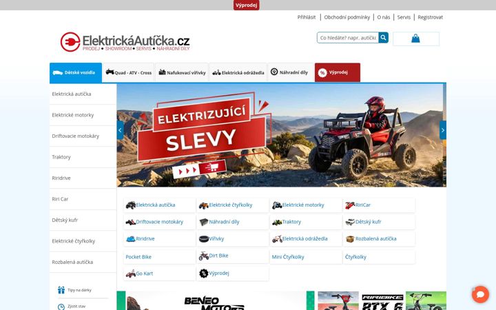 Screenshot ta' elektrickaauticka.cz