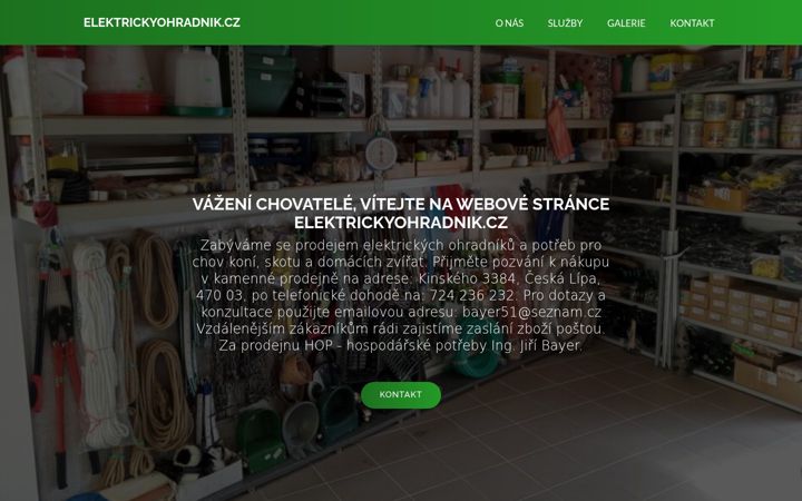 Screenshot ta' elektrickyohradnik.cz