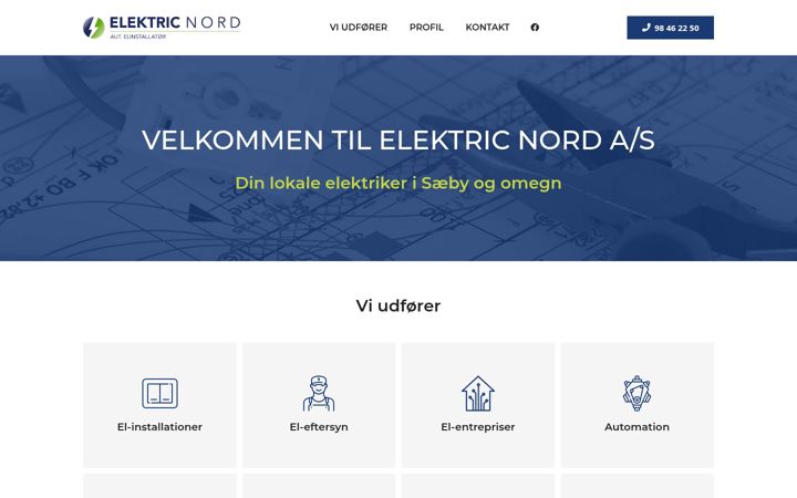 Ekrano kopija elektricnord.dk