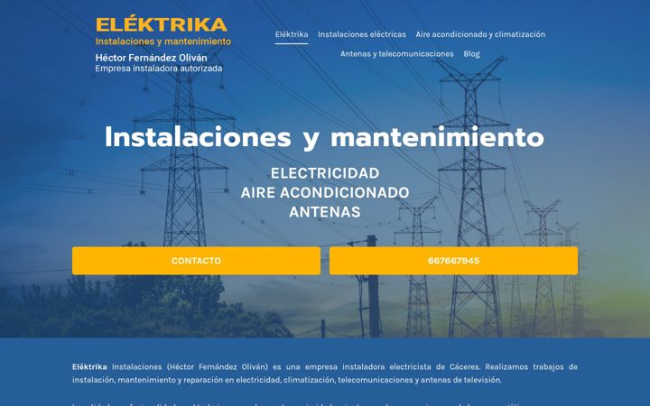 Screenshot of elektrikainstalaciones.com