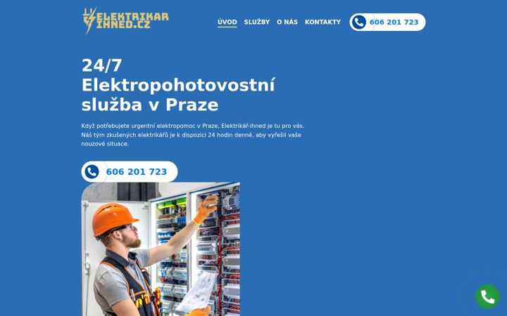 Screenshot ta' elektrikar-ihned.cz