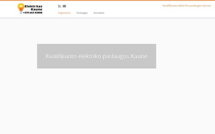 Snímek obrazovky elektrikas-kaune.lt