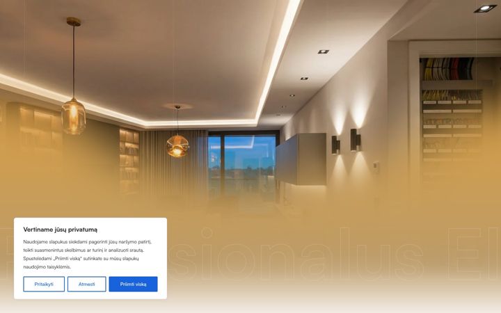 Screenshot of elektrikas.pro