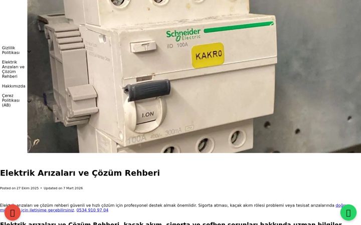 Screenshot of elektrikci-ustasi.com